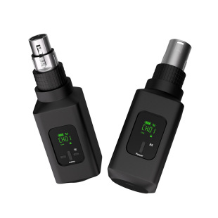 Wireless system transmitter receiver dynamic microphone FM wired to wireless condenser microphone musical instrument speaker