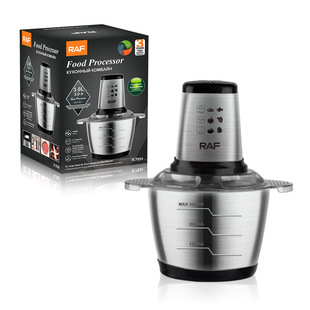 Cross-Border European Standard 3L Meat Grinder Stainless Steel Large Capacity Electric Food Processor Kitchen Automatic Meat Grinder Food Processor