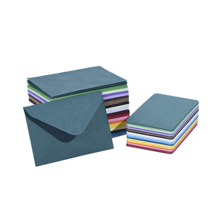4*2.75inch Western-style saliva glue envelope matching round corner card set