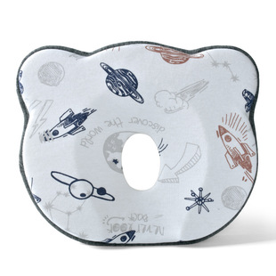Baby Styling Pillow Newborn Correcting Head Type Correcting Flat Head Bear Pillow Summer Sweat-Absorbing Breathable Cartoon Pillow Washable