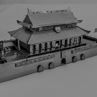 Tiananmen Square Challenges Your Spatial Thinking Car Motorcycle Series Metal Puzzle 3D Handmade DIY Assembled