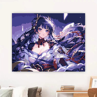 Digital oil painting diy original god hand-painted oil painting children adult hand-painted animation decorative painting manufacturers wholesale