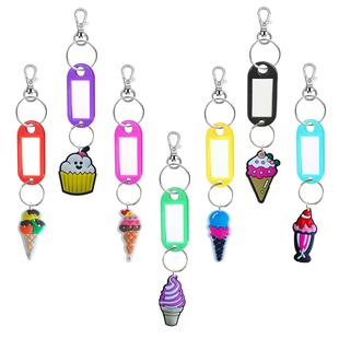 Cross-border Ice Cream Colorfulful Plastic Sign Key Tag shein Key Tag Classification Label Plate Rental
