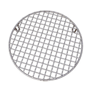 Stainless steel barbecue net round with feet round stove tea barbed wire thick barbecue grill grill electric ceramic stove net