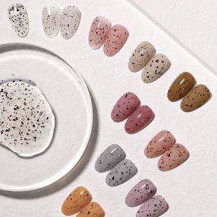 Nail Art Eggshell Powder Quail Egg Black Pieces Nail Art Glitter Black Rock Pieces