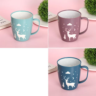 New Candy Color Plastic Toothbrushing Cup Wash Cup Household Set Kidsren's Student Dormitory Tooth Cup One Wholesale