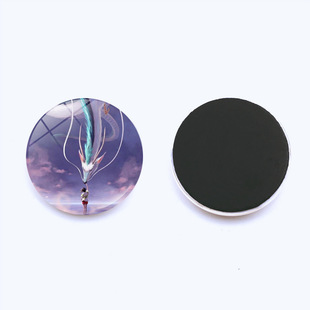 Miyazaki anime Qianhe Qianxun refrigerator stickers Time Gem magnetic glass whiteboard stickers decorations 25mm