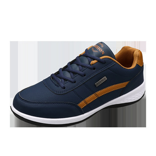 2025 New Cross-border plus size Lightweight Casual Shoes Trendy Fashion Leather Waterproof Odor-proof Sneakers Sports Men's Shoes