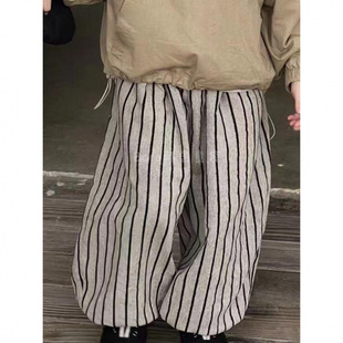 Boys' Spring 2025 New Pants Children's High-end Korean Casual Pants Baby Trendy Brand Fashionable All-match Thin Trousers