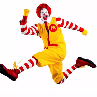 AliExpress McDonald McDonald's Uncle Cos Dress Fancy Dress cosplay Clown Character Welcome Costume