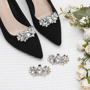 Cross-border women's shoes accessories Joker vamp decorative clip DIY detachable rhinestone shoe buckle vamp toe accessories