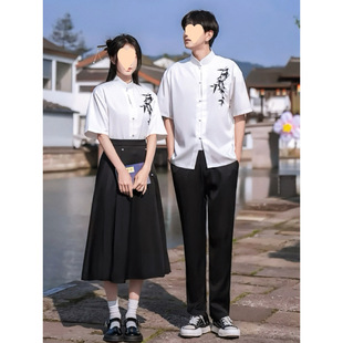Patriotic New Chinese Junior High School Senior high school Students Hanfu Poetry Recitation Speech Games Performance Clothing Graduation Season suit