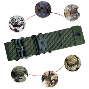 Security Outer Belt Security Training Thickened Labor Protection Woven Canvas Belt Training Belt Multifunctional American S Belt