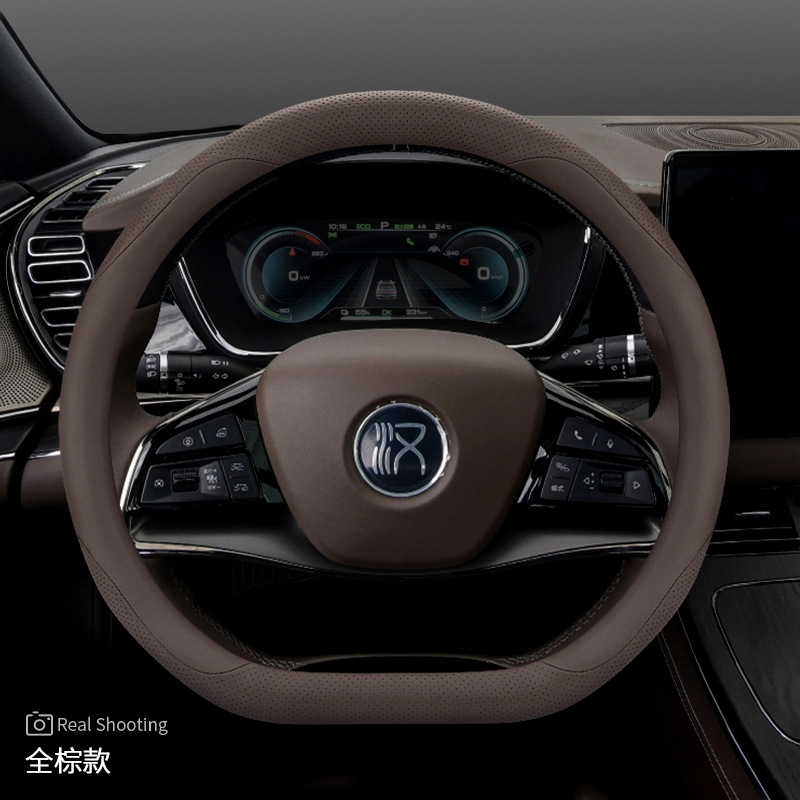 2021/2022/2023 BYD Han rul qopqog'i, asl charm, Han EV/DMI/DMP uchun maxsus ichki ultra yupqa rul qopqog'i