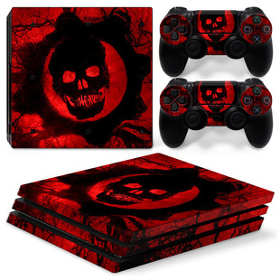 PS4 PRO Наклейка Игровой автомат Ручка хоста Защитная крышка Средний чехол Наклейка Боковой череп