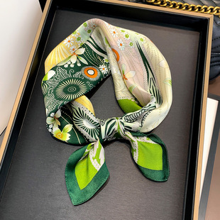 Hangzhou silk 100% mulberry silk scarf scarf bank stewardess scarf 53 customer service silk small square scarf 12 m