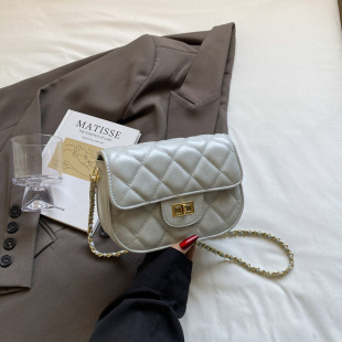 Cross-border Women's Bag 2025 New Shoulder Crossbody Crossbody Small Square Bag Internet Popular Korean Coin Purse Western Style Small Fragrance Fashion