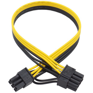Заводская поставка Кабель 18AWG 6PIN на 8P Серверная плата преобразования питания 6P в 6 + 2P линия питания видеокарты