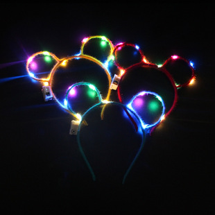 Concert Luminous Headband Star Glow Stick Aid Props Magic Wand Children's Toy Stall Hair Card Ornament Boy