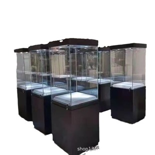 Stainless Steel Jewelry Cabinet Glass Cabinet Display Cabinet Counter Museum Display Cabinet Cosmetics Studio Display Rack