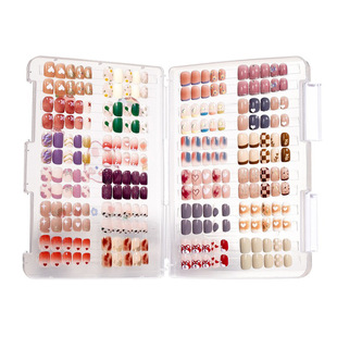 Nail Art Wearing Nail Storage Box Dustproof Transparent Storage Book Plate Nail Style Work Display Color Card Book