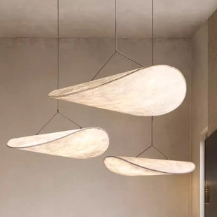 Quiet Style Retro Nordic Designer Japanese Guest Restaurant Bedroom Homestay Tea Room Zen Silk Cloud Lamp Chandelier
