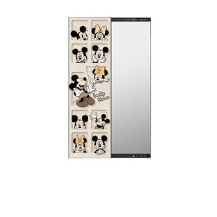 Mickey push-pull hidden full-body mirror hanging painting invisible dressing mirror decorative painting entrance painting with mirror mural