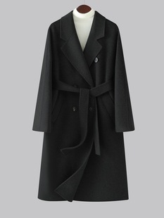 Double-sided Cashmere Coat Women Autumn and Winter New 100% Pure Cashmere Premium Coat Loose plus size Wool Coat