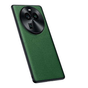 Для OPPO Find X6 Litchi Pattern чехол для телефона аппаратный зеркальный кожаный чехол X6Pro верхний слой воловьей кожи защитный чехол