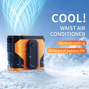 High-speed waist hanging fan outdoor construction site portable waist portable summer cooling usb mini neck hanging fan