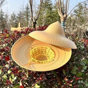 Sun Protection Bucket Hat Men's Outdoor Fishing Labor Large Brim Sun Hat Farmer Straw Hat Props Decorative Hat
