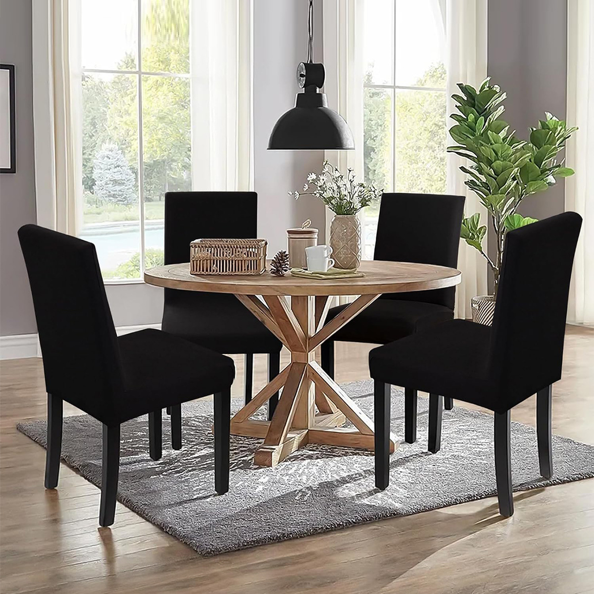 Cross-Border Elastic Milk Silk Waterproof Chair Cover Universal All-Inclusive Dustproof Hotel Chair Cover Temu Spot Delivery