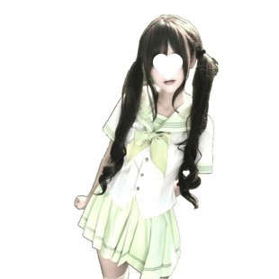 Summer New Preppy Style Uniform Jk Cute Age-Reducing Fresh Green Navy Collar Top Pleated Skirt Suit