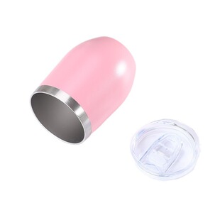 Foreign trade for 12oz eggshell cup manufacturers direct supply 304 stainless steel coffee insulation red wine cup egg U-shaped wholesale