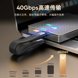 8K HD video transmission 240W super fast charging 40Gbps high speed transmission for mobile hard disk data