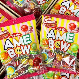 Japan Imported Ricimoto 5-flavored Lollipops Kidsren's Assorted Fruit-flavored Candies Children's Day Snacks Wholesale