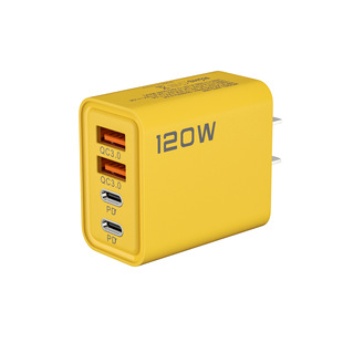 120W dual PD dual USB charger for Apple 15 Huawei mobile phone dual typec smart fast charging head