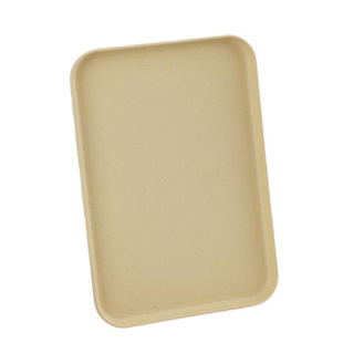 Wheat Straw Tray High Color Value Dinner Plate Plastic Rectangular Plate Japanese Style Wind Fish Plate ins Tray Tea Set Tray