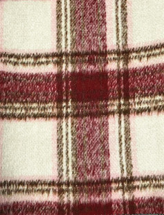Woolen Woolen in stock Long Wool Plaid Coat Clothing/Shoes and Hats/Luggage Fabric Shaoxing Supply
