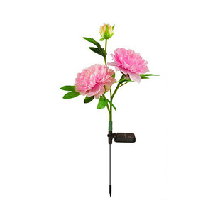 Solar Peony Flower Lawn Lamp Outdoor Courtyard Balcony Villa Garden Decorative Simulation Landscape Lamp Waterproof