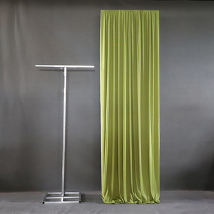 New wedding background cloth curtain bracket retractable shelf wedding site layout milk silk decoration lifting arch