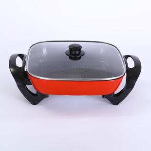 Household multi-functional square pot non-stick pan fried stew dormitory electric wok electric hot pot gift wholesale