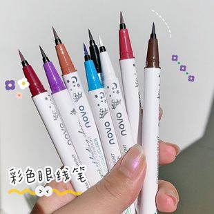 Makeup NOVO Color Eyeliner Pen for Women Beginners Fine Extremely Fine Waterproof Long-lasting Eyeliner Pen Soft Hair