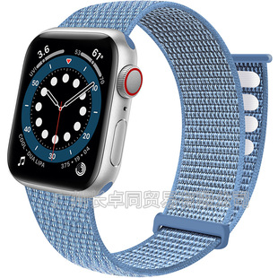 Применимо applewatch ремешок iwatch7 яблоко нейлоновое кольцо ремешок волшебной пряжки смарт-часы