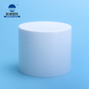 Trendy Plastic Skin Care Packaging Materials, Scrub Cream, Baking Cream, Care Cream, Cylindrical Pp Jar, Source Manufacturer Supports Customization