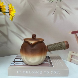 Baking milk tea pot pottery pot pot pot Internet celebrity household accessories outdoor stove tea cooking appliance stove tea boiling side handle pot