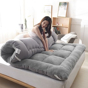 Lamb velvet padded mattress winter cushion home double cushion mattress quilt mattress student sleeping tatami