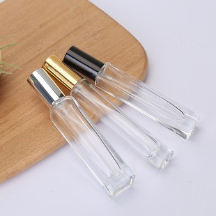 in stock 10ml transparent round square six-sided glass perfume bottle wholesale split bottled empty bottle sample spray bottle