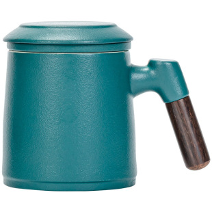 Tea separation bubble Cup creative ceramic teacher's day Dragon Boat Festival gift to send customers bank real estate office Cup
