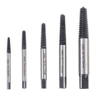 Deli tool DL0025 screw extractor suit 5-Piece Set 1#-5# screw extractor multi-function reverse silky